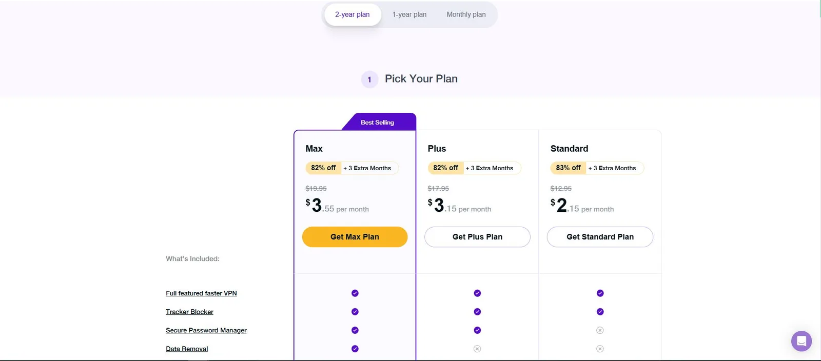 PureVPN pricing-overzicht, screenshot 2026-05-13