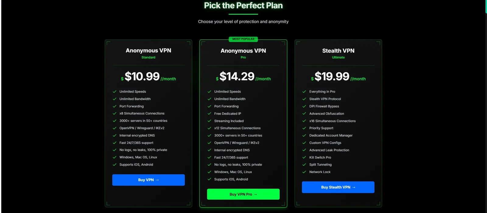 TorGuard pricing-overzicht, screenshot 2026-05-13