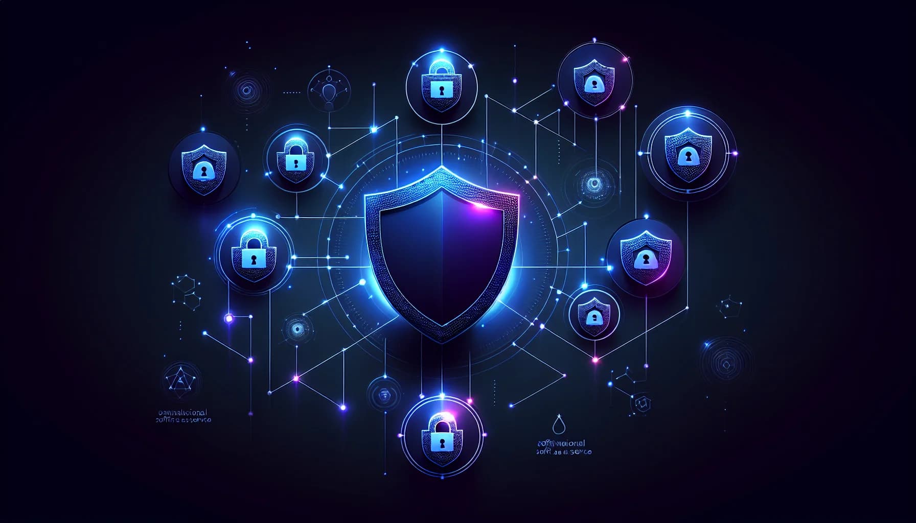 Beste VPN vergelijking 2026 - beveiligde internetverbindingen Abstracte illustratie van beveiligde VPN tunnels met shield iconen en versleutelde netwerkverbindingen